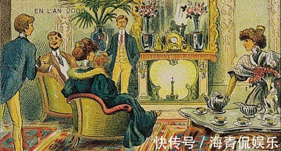想象力&100年前的画家想象未来,并画了17幅画,网友神预言!