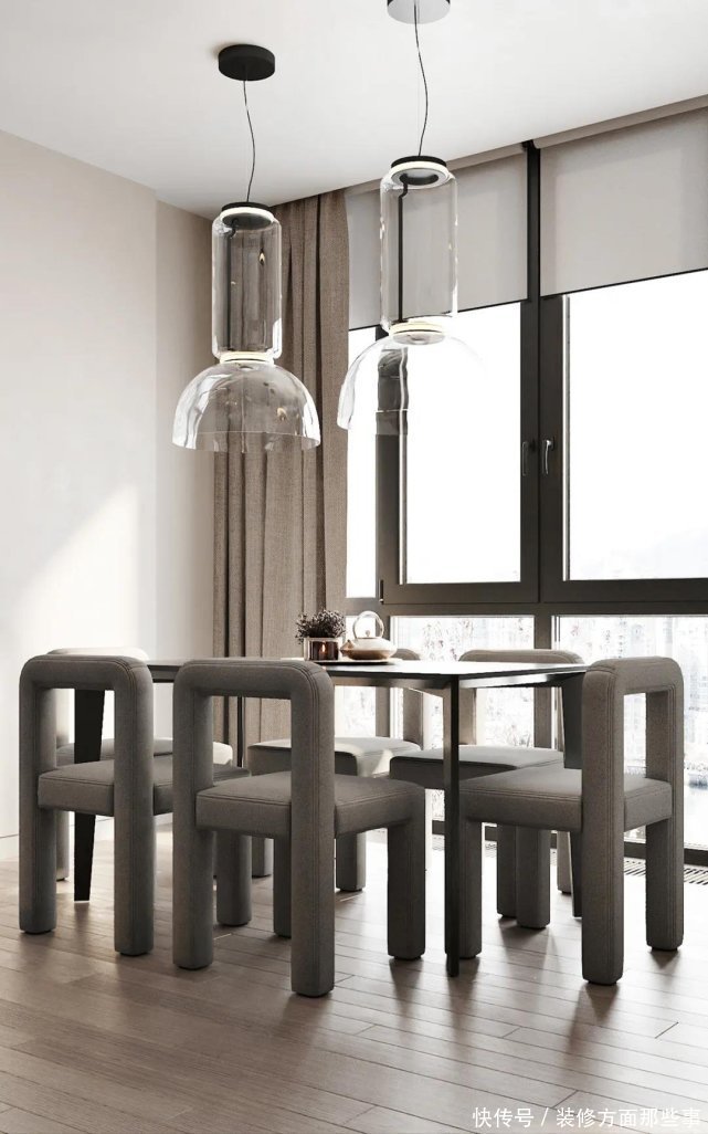 落地窗前|136平简约风三居室,呈现现代时尚的感觉