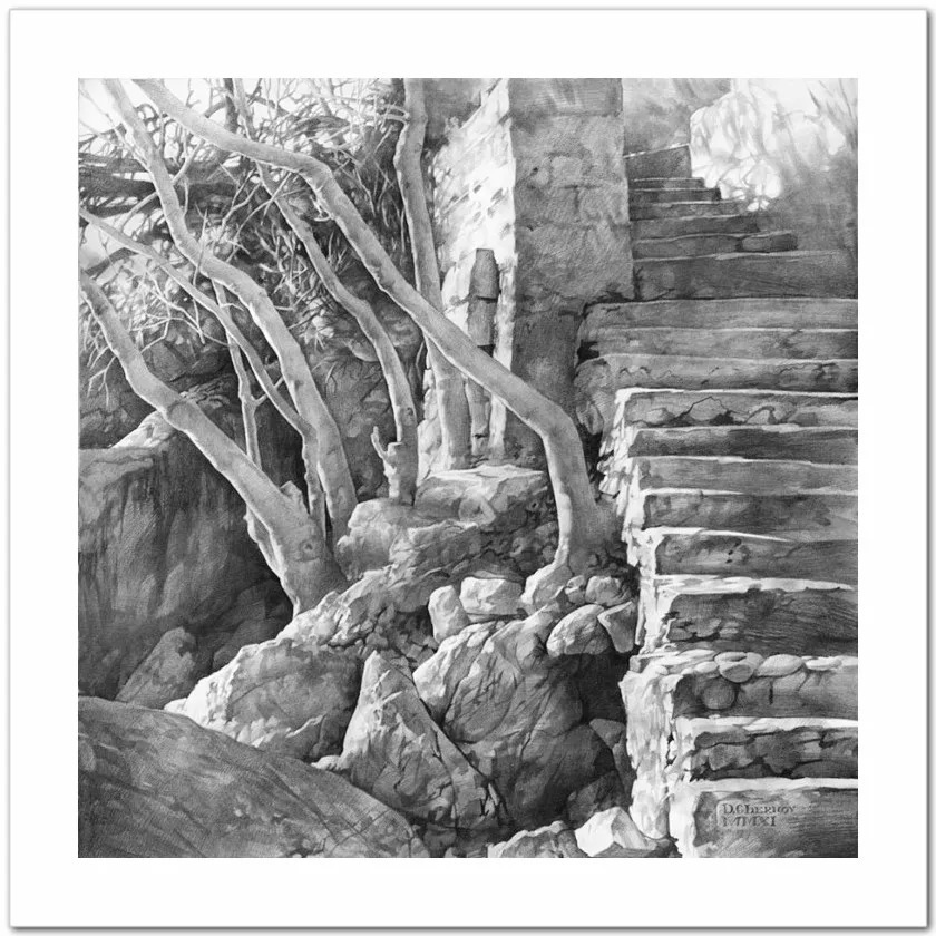 素描#乌克兰画家丹尼斯·切尔诺夫-头像、静物素描