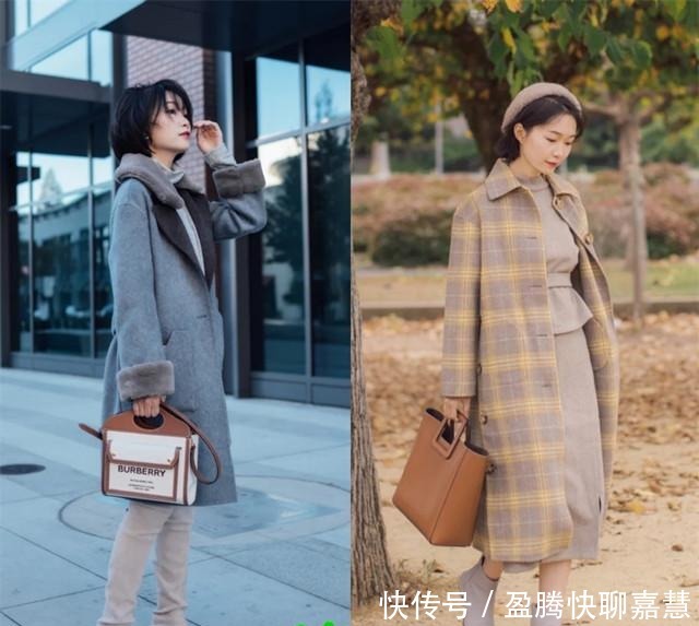 到了冬天才发现,穿大衣还得选“过膝款”,搭配老爹靴显高又有范