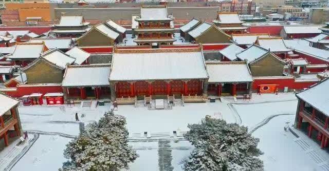 雪中盛京皇宫