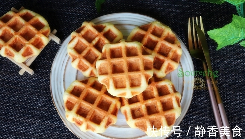 华夫饼|不用烤箱就能做的华夫饼,保证一次就成功,想吃再也不用买了!