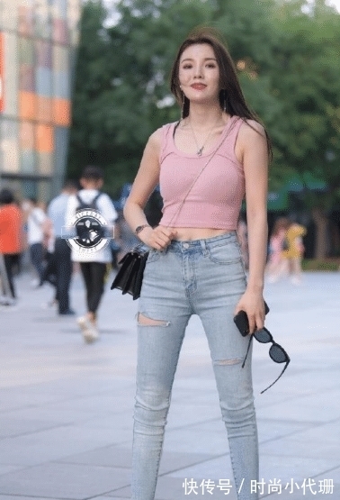 上衣|粉色针织上衣,时尚减龄,仙女气十足