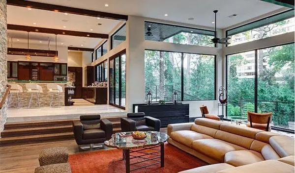 下沉式|等我有了大新房,客厅也要设计下沉式,拿豪宅都不换!