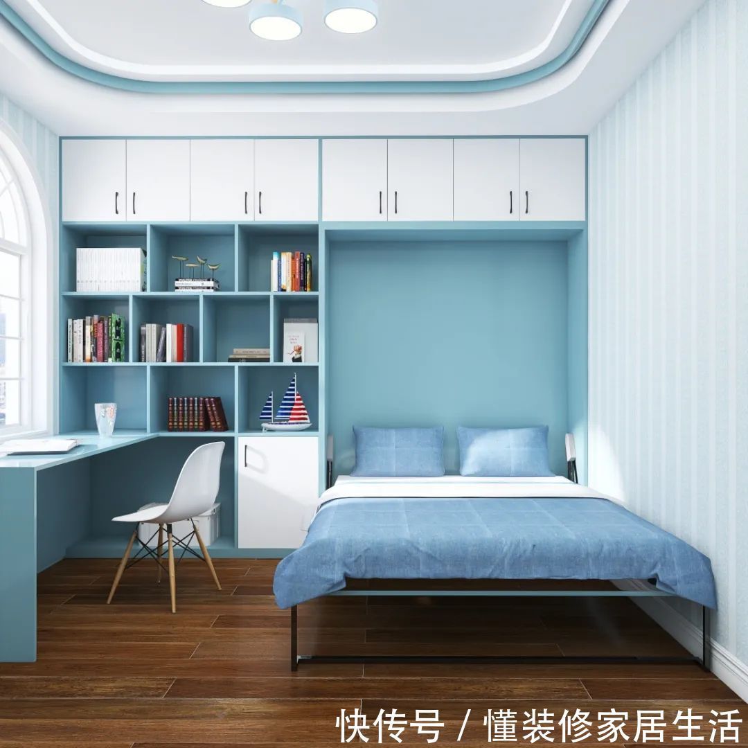 收纳|卧室里拼书房,7款一屋多用的办公学习区,1m2空间也能实现