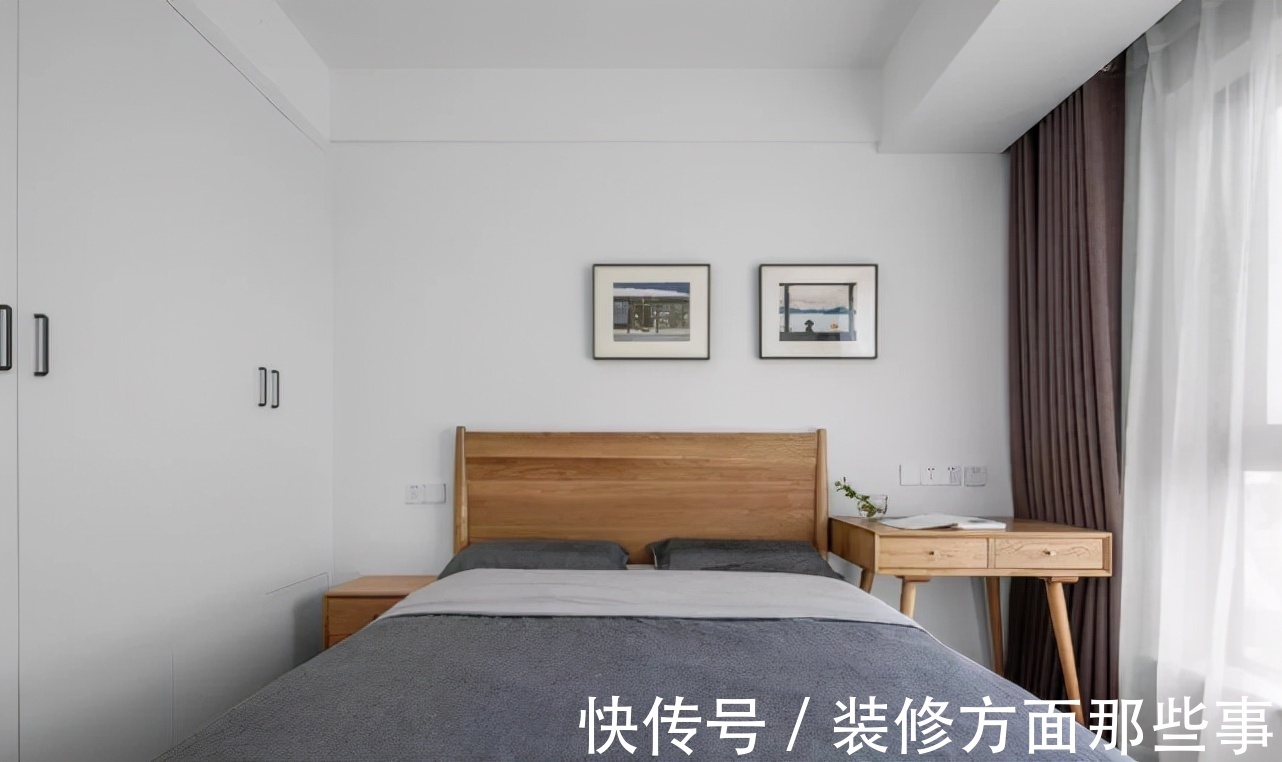 相邻|95平现代风三居室,客餐厅相邻却又错落有秩