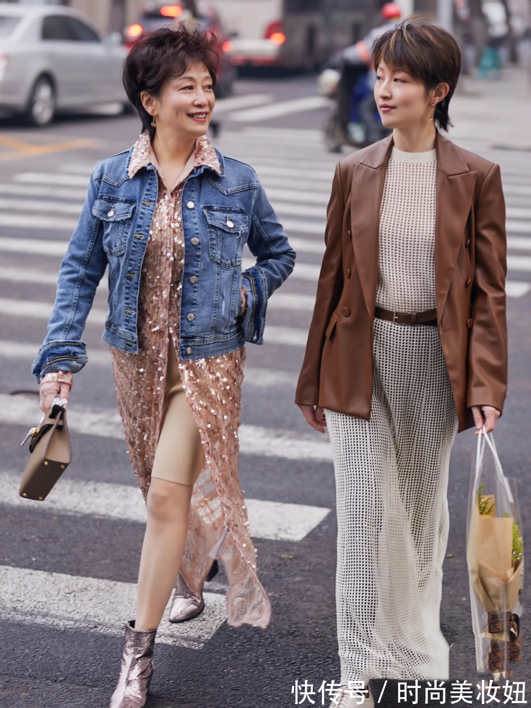 洋气|管他什么年纪,“50岁”女人也可以穿出洋气范,时髦不说还减龄
