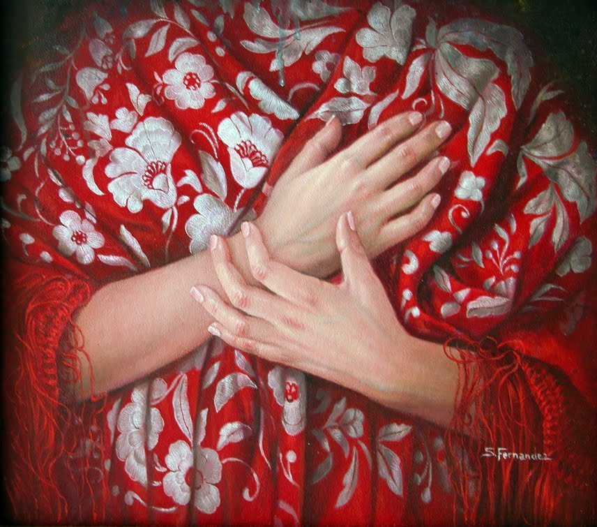 西班牙!西班牙艺术家 索莱达画中的女性,美丽动人!