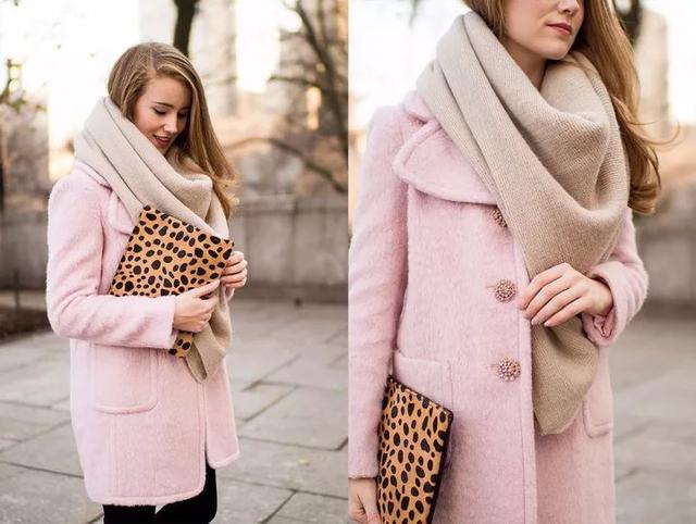 围巾 什么颜色的大衣,就搭什么围巾,这才是超实用的穿搭法