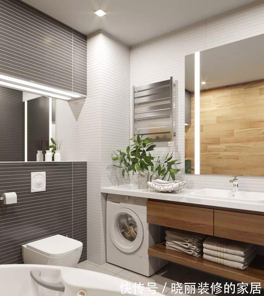 卫生间|5㎡的卫生间怎么放洗衣机？看完就知道了！