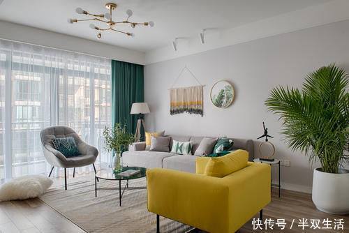 业主|冉小云作品:91㎡极简北欧,两居室的舒适小家,自然纯真的空间