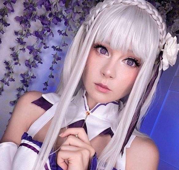 美少女|美少女COSPLAY动漫角色，雷姆、祢豆子信手拈来，爱蜜莉雅绝美