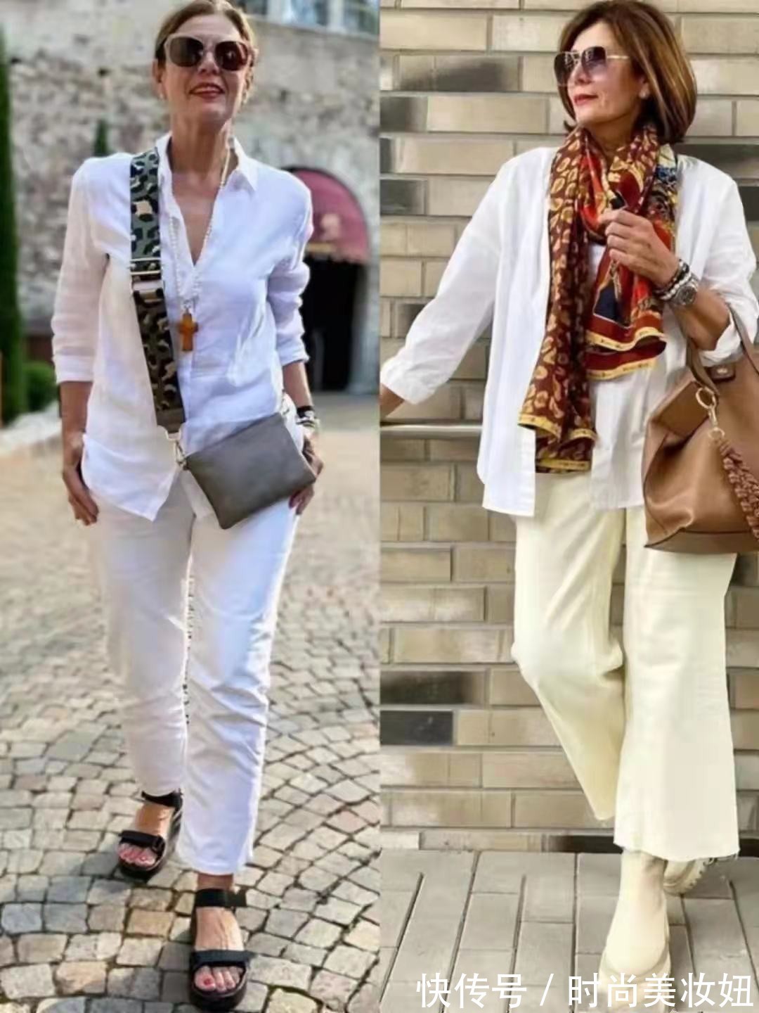 小清新|微胖奶奶就该这样穿,不浮夸不扮嫩,穿得体面又时髦,太美了