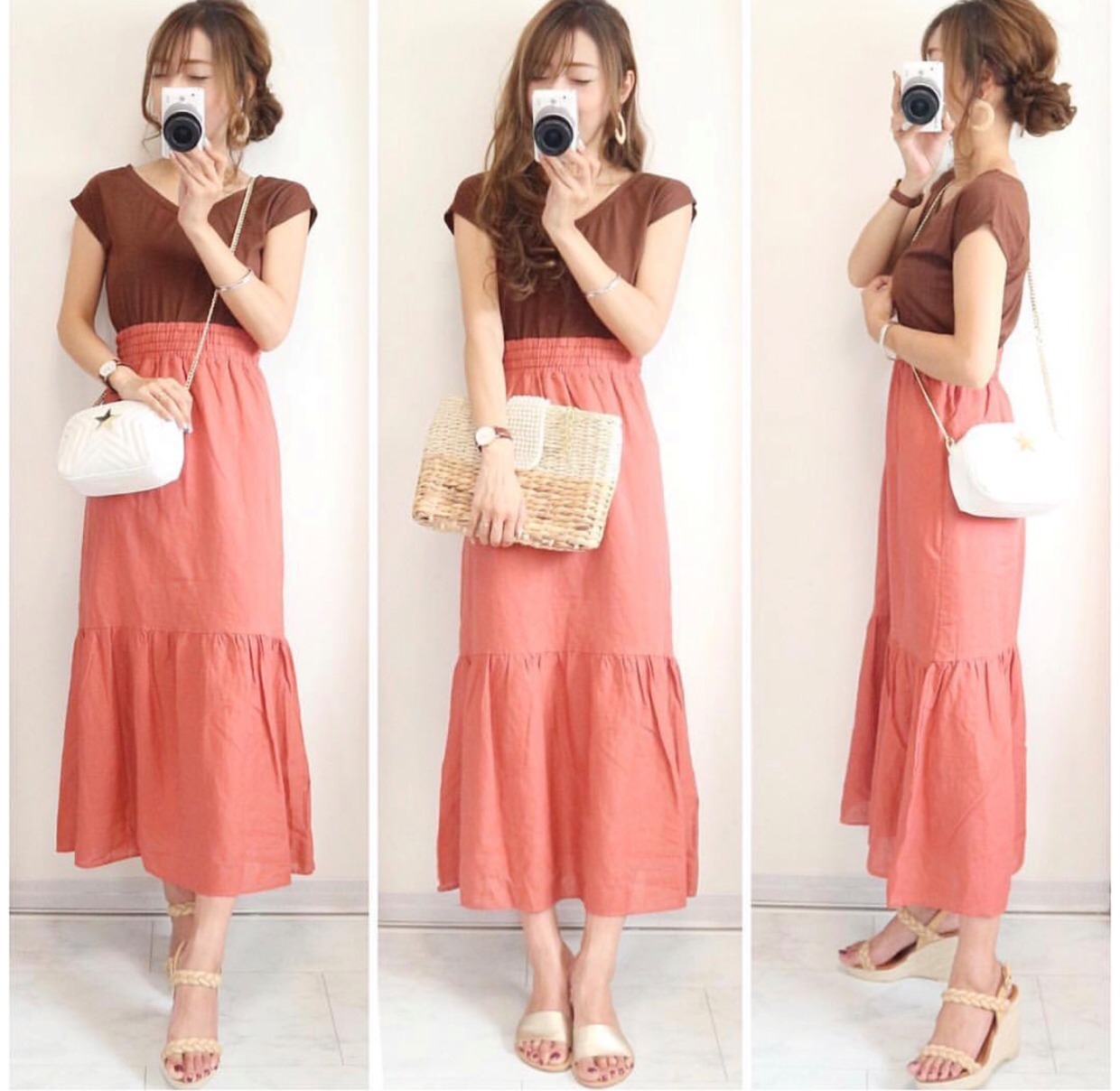 一字带|这个夏季的洋气搭配，我只看日本博主的穿搭，每一套都能照着穿