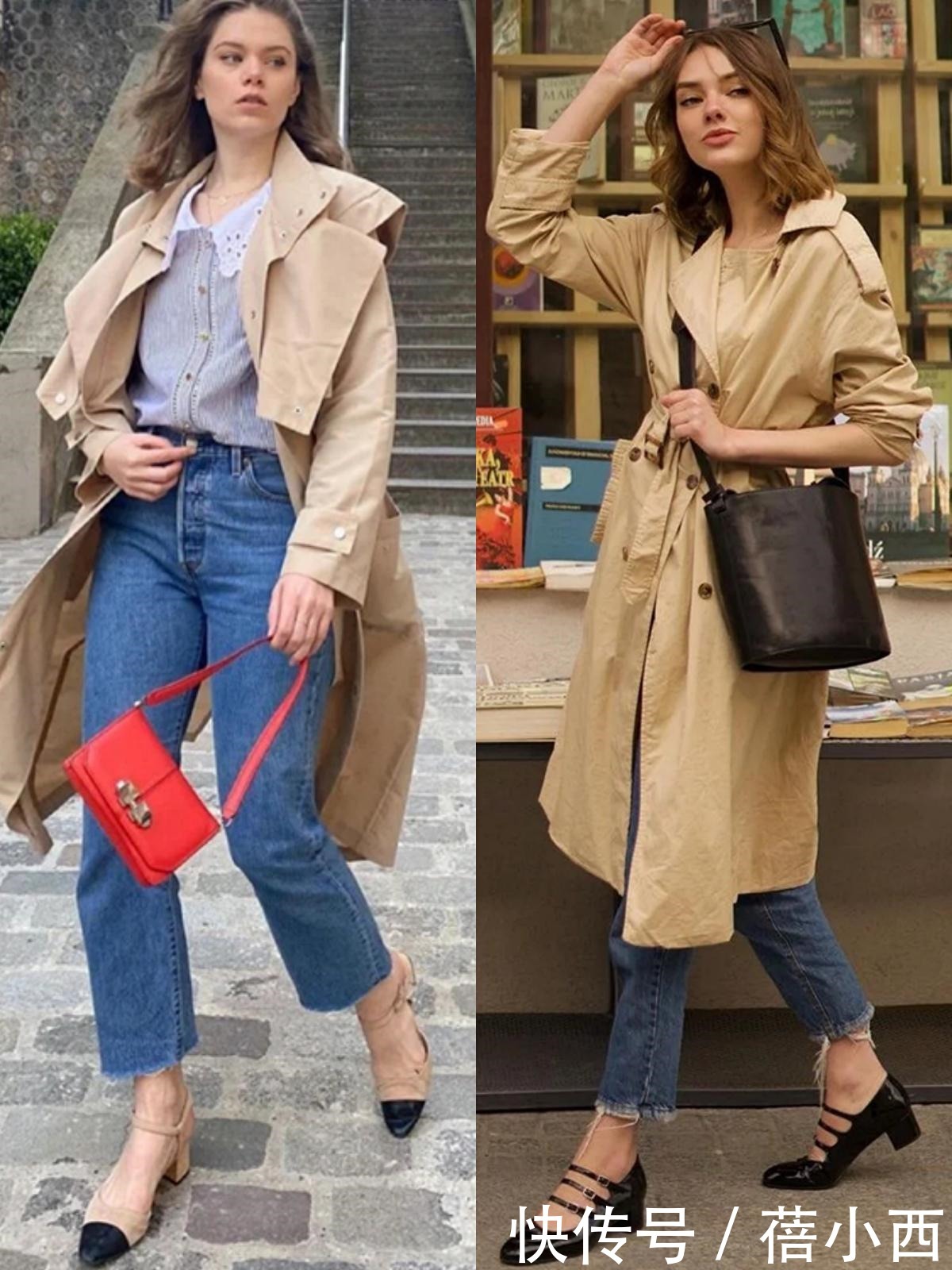 牛仔裤|法式穿搭少不了牛仔裤搭配,推荐一组时髦精街拍造型,潮人都在穿