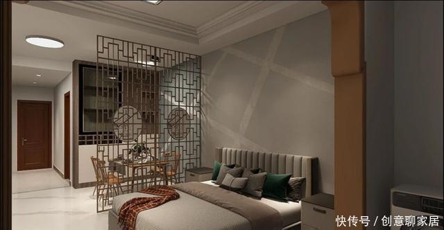 品质感|45㎡单身公寓,花5万块豪装新中式风格,高品质单身生活真羡慕