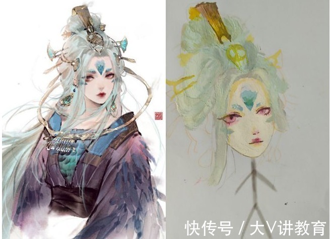 美术生&美术生画到一半不耐烦时,画风逐渐变抽象,堪比大型“车祸现场”
