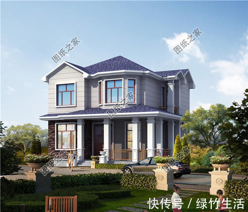 户型|农村9乘9米左右的二层建房图,占地小巧,来年住进去的就是你
