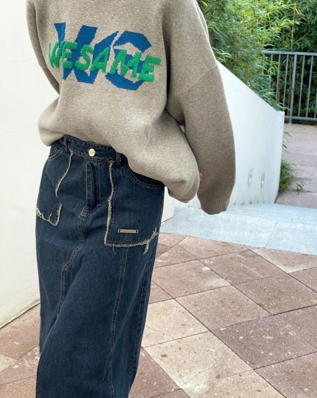 灰色|秋冬,一定要有一件灰色卫衣,搭配牛仔半身裙,简直不要太美