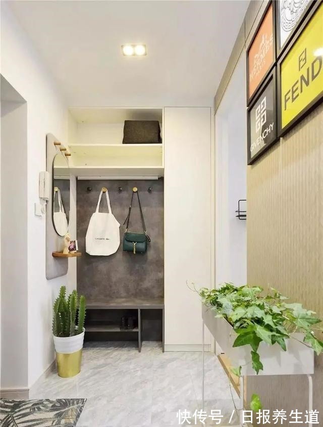 咖啡厅|巧妙的设计,50㎡户型放下两张床,还有咖啡厅、衣帽间和咖啡吧!