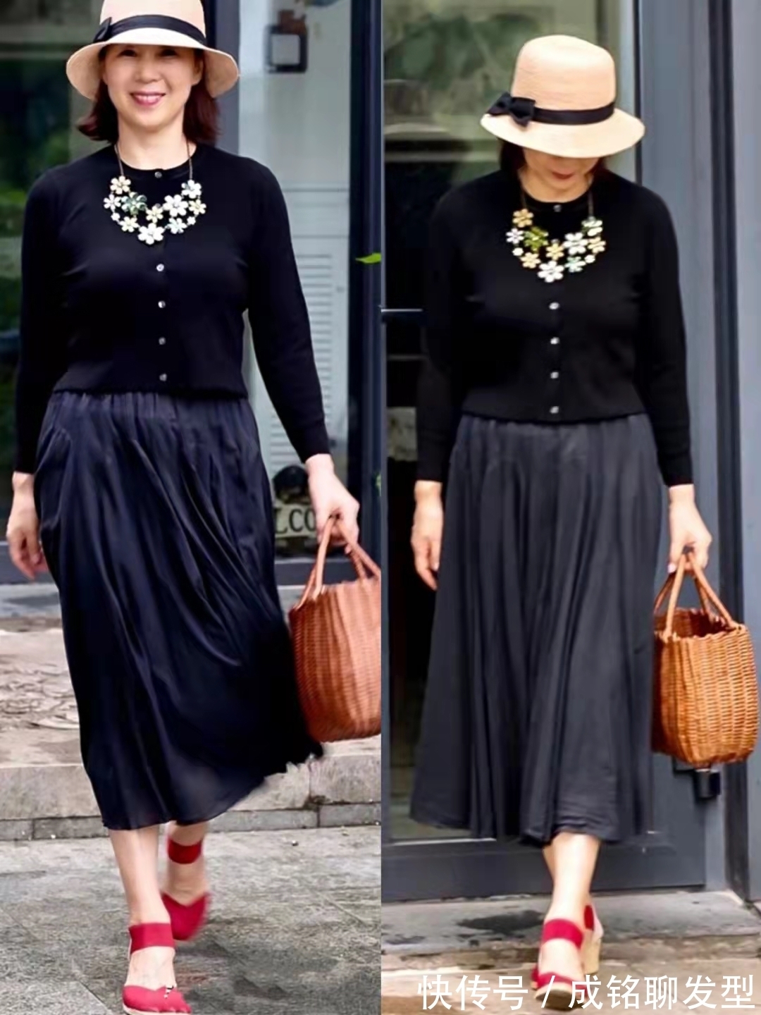 微胖 年过六十的穿搭博主,颜值不同身材一般,却凭借高雅的穿搭出圈