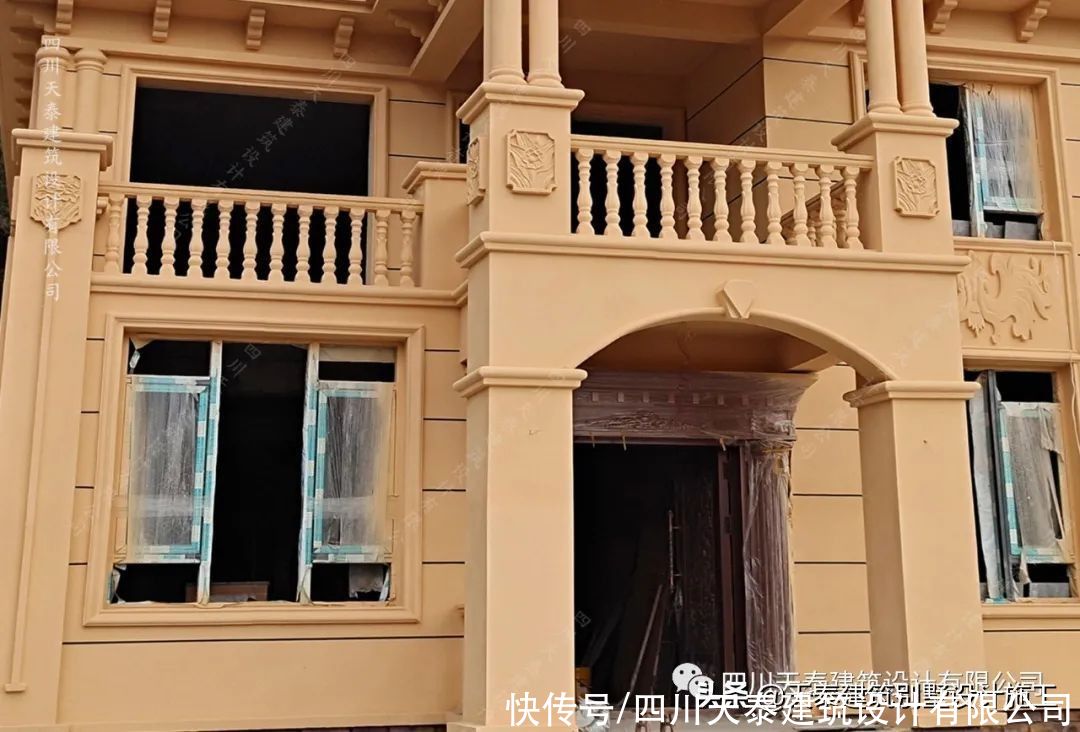 遂宁|四川遂宁二层欧式风格别墅完工实景 大露台网红别墅 遂宁施工队