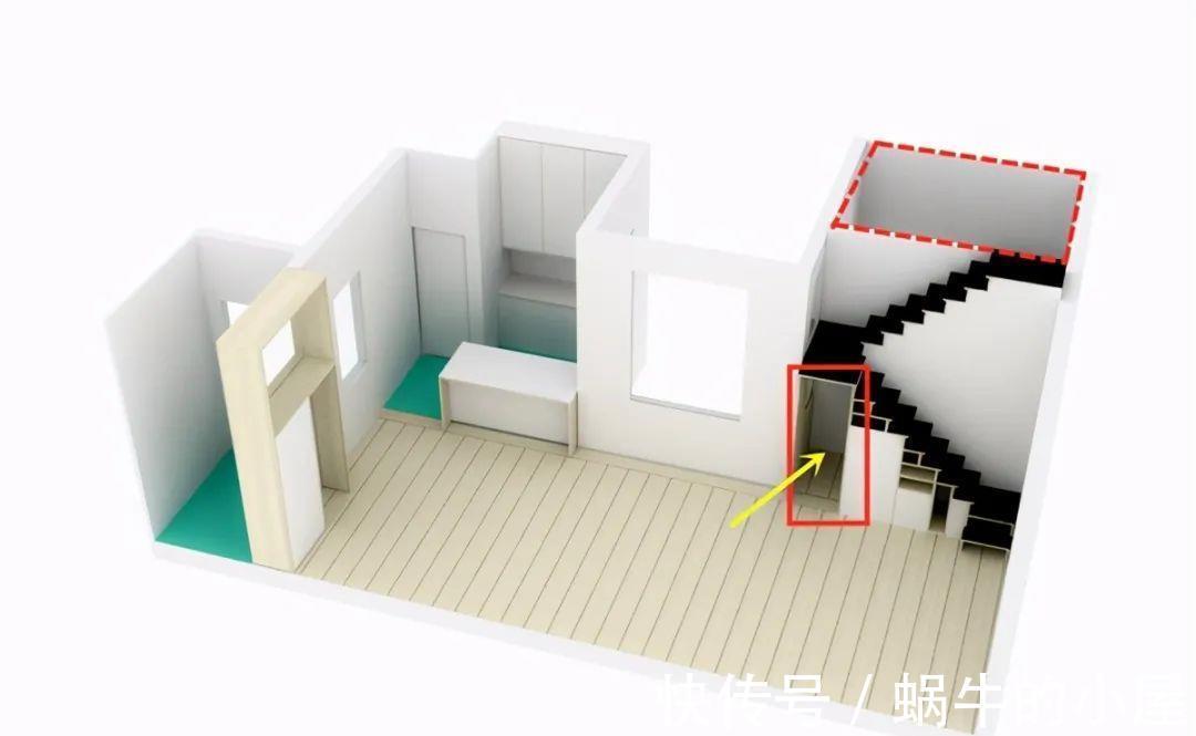 柜体|门洞上打个1米深的框,延伸出收纳型楼梯,我都想马上学回家了!