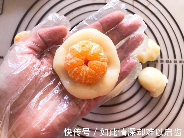 让孩子欲罢不能的橘子糯米糍,做法很简单,几块钱成本就搞定