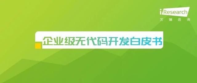 中国企业|2021年中国企业级无代码开发白皮书