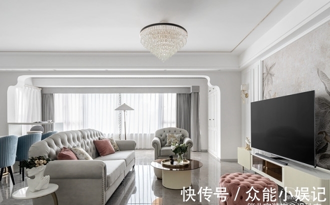 美式|现代美式轻奢风格装修设计案例