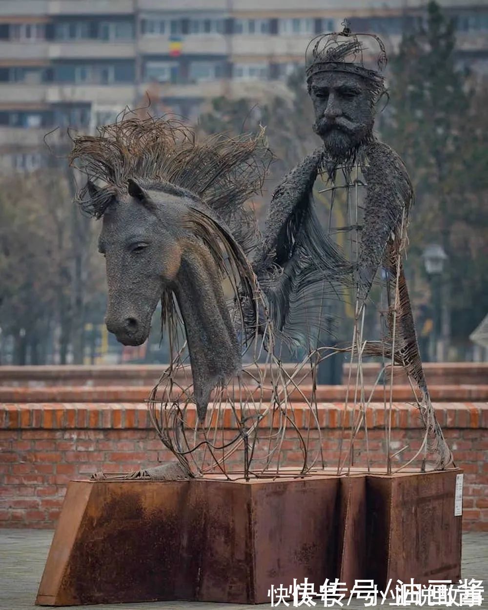 雕塑家#他用钢丝“画”出立体的人物肖像,看完作品后,让人赞叹不已