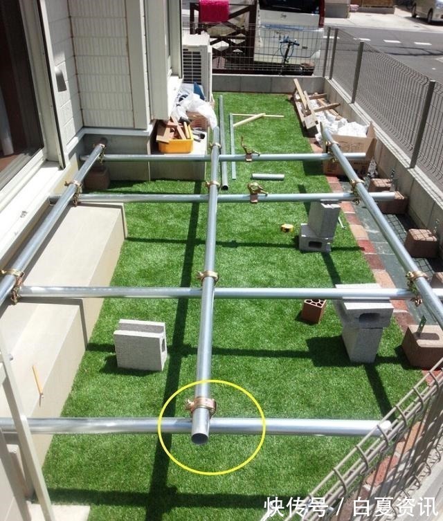 露天甲板|我家要是有个大院子,我也在门前铺一层钢管抬高,露天甲板好结实