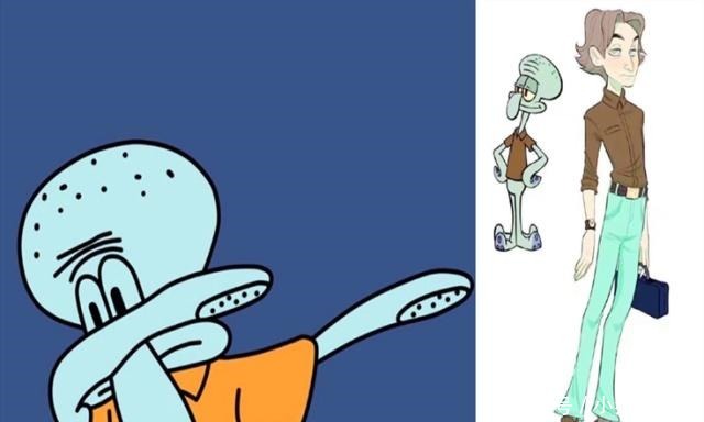 宝宝|《海绵宝宝》全员拟人化,章鱼哥秒变帅气绅士,蟹老板本性不改