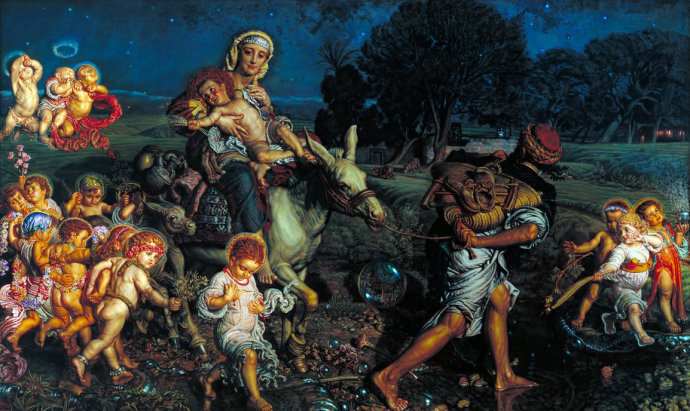 前派$威廉·霍尔曼·亨特(William Holman Hunt)拉斐尔前派创始人油画