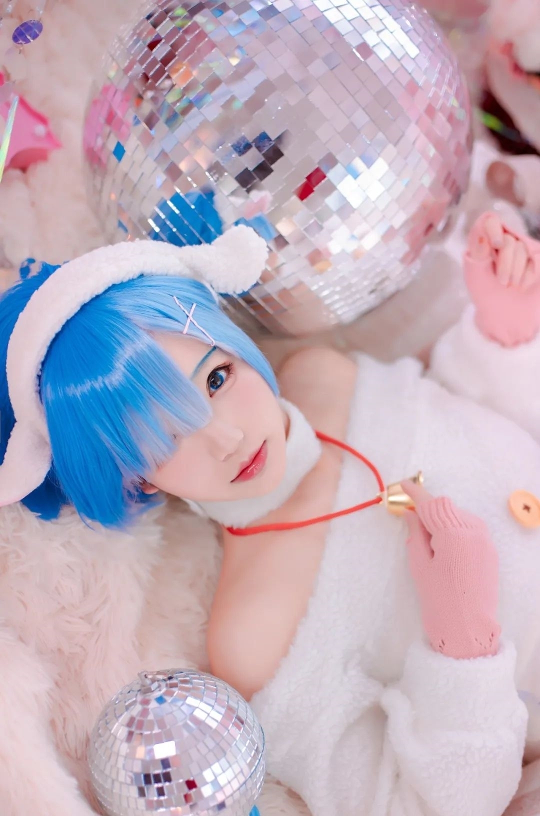 stmutepc1800|cos：蕾姆老婆cos正片@雪晴