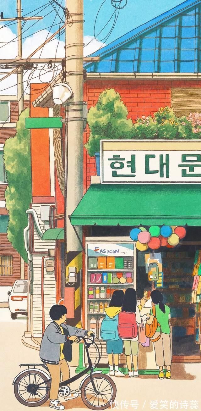 动漫插画壁纸，年少岁月的童话