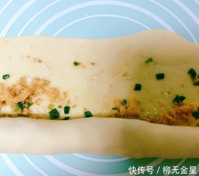 葱油饼|肉松葱油饼,层层肉松,葱花香浓,太好吃了