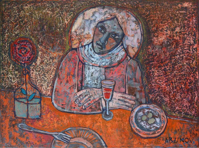 克拉斯诺达尔@俄罗斯画家阿兹诺夫 爱德华现代艺术绘画作品