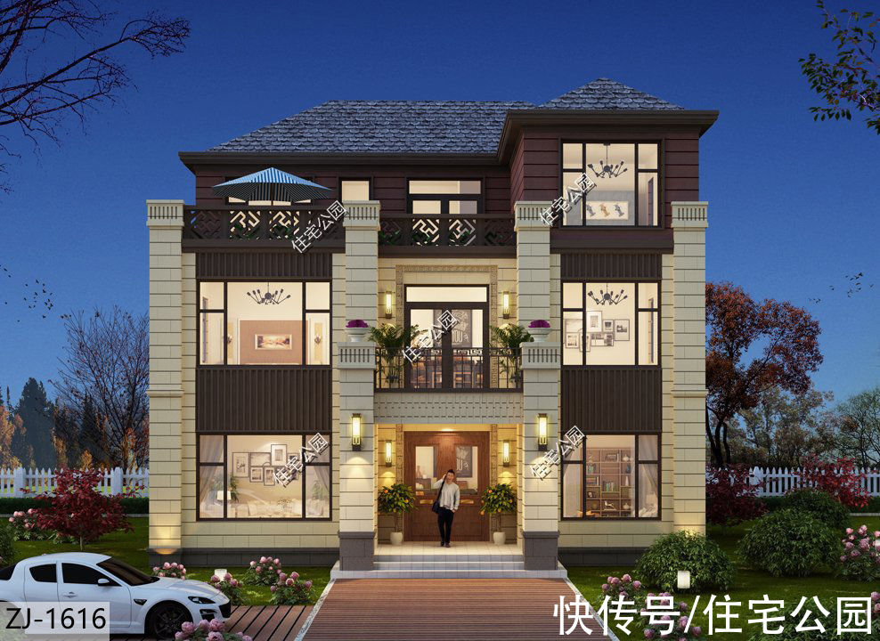 平面|推荐10套带旋转楼梯的农村别墅,楼梯做螺旋设计,美观又大气