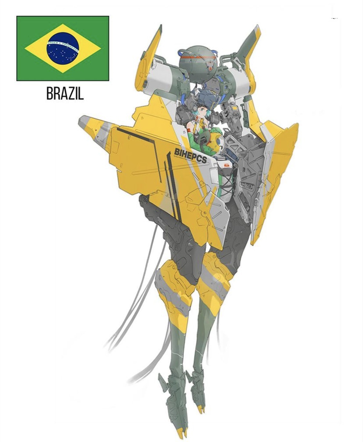 国旗|当机娘被设计成国旗的模样,有的现代感十足,有的还停留在近代