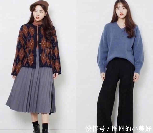 百褶|今年这件毛衣火了,搭配百褶半身裙,优雅迷人,还很显气质!