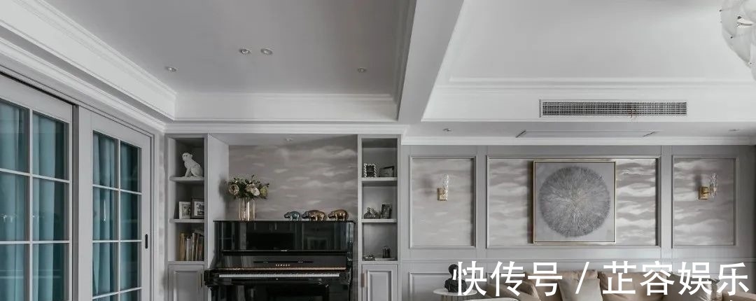 香水百合|149㎡轻奢美式风格装修,高级灰缔造撩人轻熟风