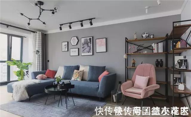 书架|88平方米的北欧风小户型,照着网红款的装修设计,效果出来超好看