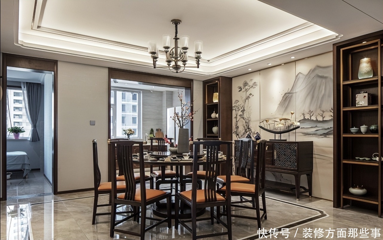 衣帽间|260平新中式四居室,化繁为简,在意境