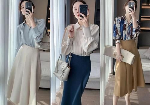 40岁的女人怎么才能显年轻？尝试“气质系半裙”，让你从容又优雅