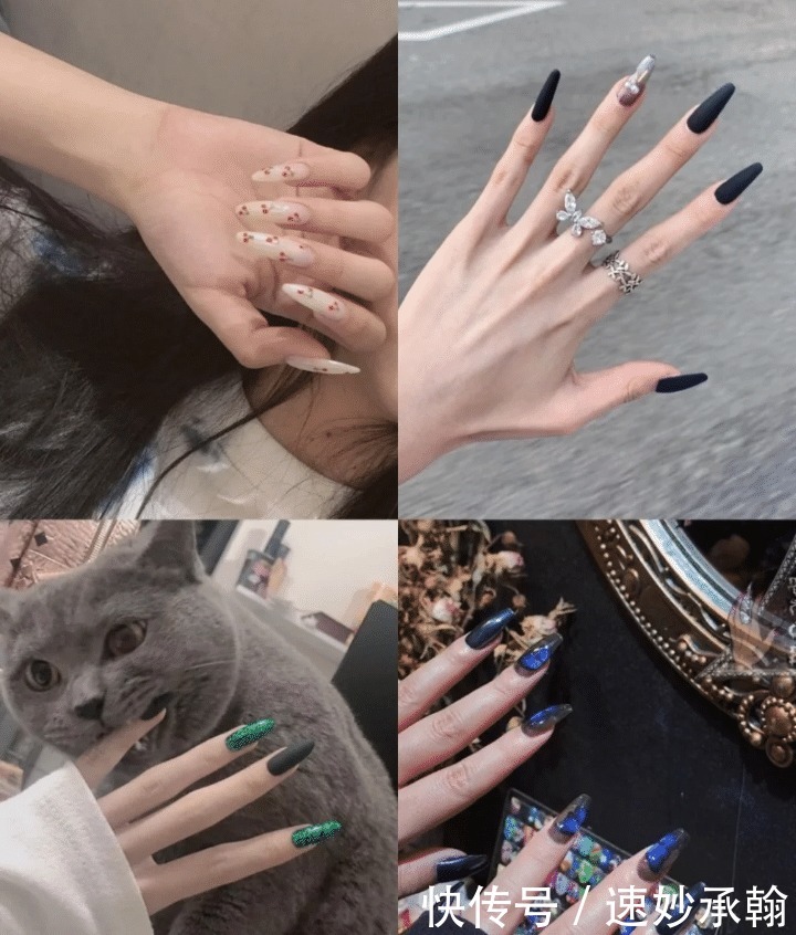 风格超酷的欧美风美甲，拿图去做！
