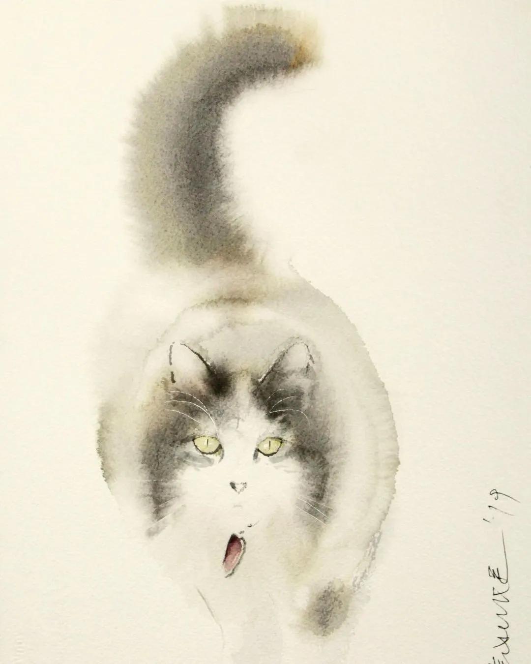 专画国画的老外,竟被10万人狂热追捧,看完作品立马佩服不已