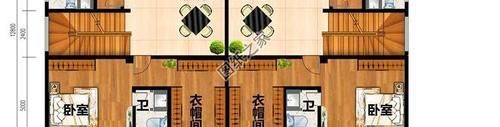 双拼|双拼二层别墅设计图，独立入户门进出，家有兄弟这样建房挺好