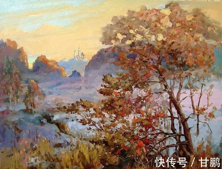 风景|风景油画，见过色彩丰富的，但没有见过这么美的