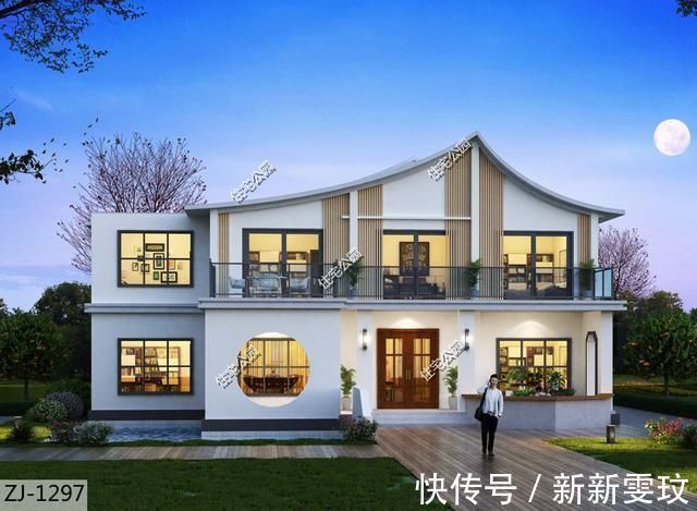 中式|40万造价,在农村盖一栋这样的中式美宅,保证所有人都来你家参观